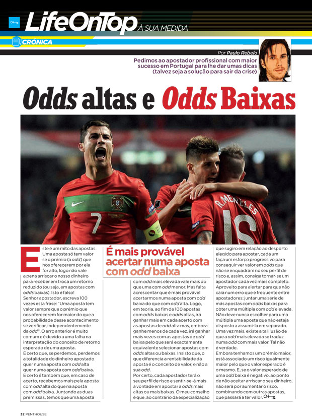 odds altas - odds baixas