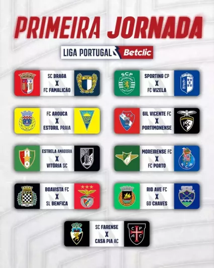 Calendário da Liga Portugal Betclic 23-24