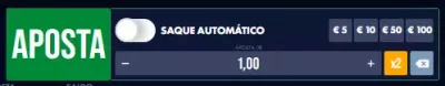 Opção de cashout automático num crash da Solverde