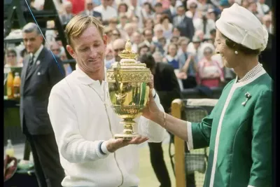 Rod Laver em Wimbledon 1968