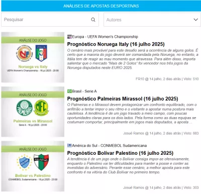 Previsões da Academia das Apostas