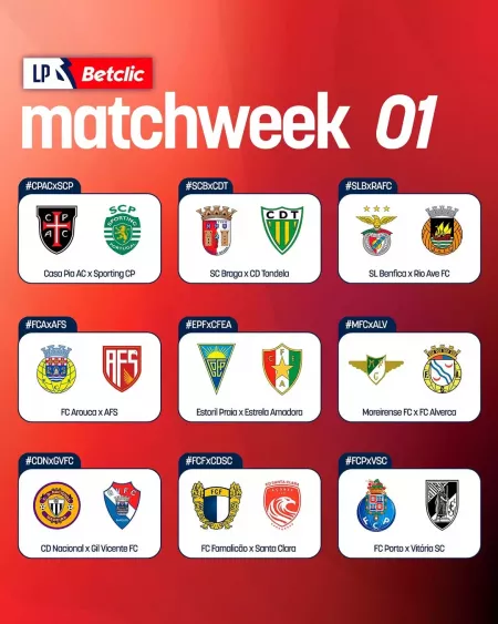 primeira jornada liga portugal 2025 26