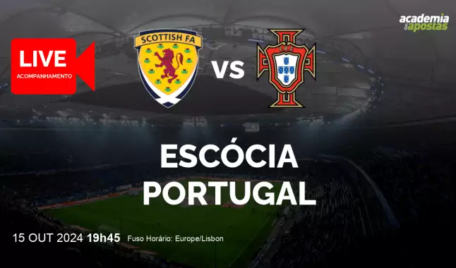 Escócia Portugal livestream | UEFA Nations League | 15 outubro 2024
