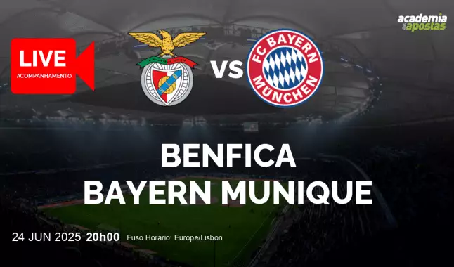 Benfica Bayern Munique livestream | FIFA Club World Cup | 24 junho 2025