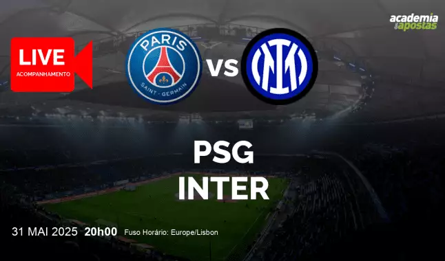 PSG Inter livestream | UEFA Champions League | 31 maio 2025