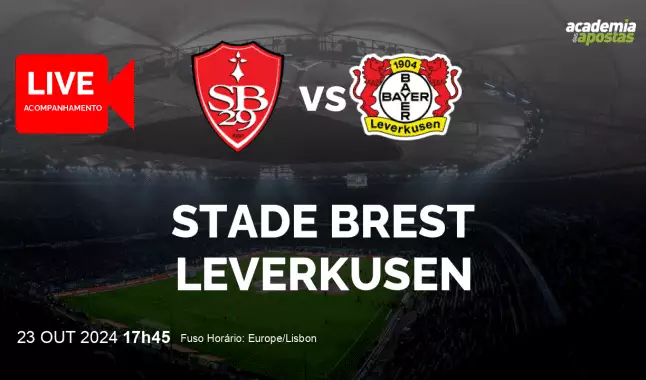 Stade Brest Leverkusen livestream | UEFA Champions League | 23 outubro 2024