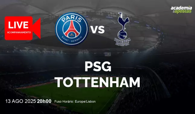 PSG Tottenham livestream | UEFA Super Cup | 13 agosto 2025