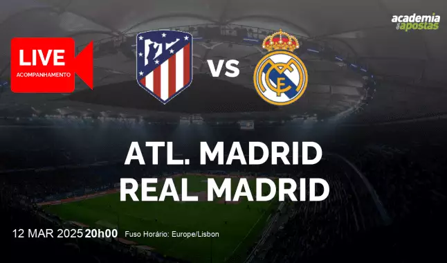 Atl. Madrid Real Madrid livestream | UEFA Champions League | 12 março 2025
