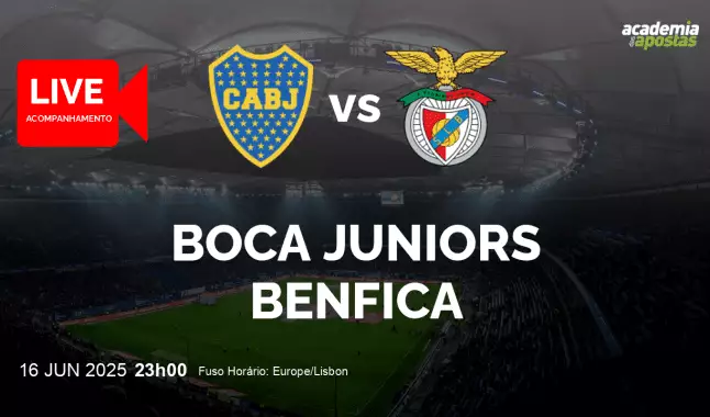 Boca Juniors Benfica livestream | FIFA Club World Cup | 16 junho 2025