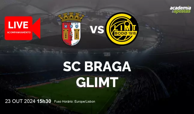 SC Braga Glimt livestream | UEFA Europa League | 23 outubro 2024