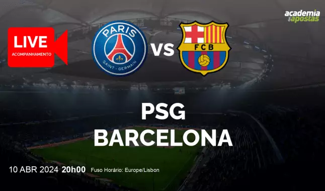 PSG Barcelona livestream | UEFA Champions League | 10 abril 2024