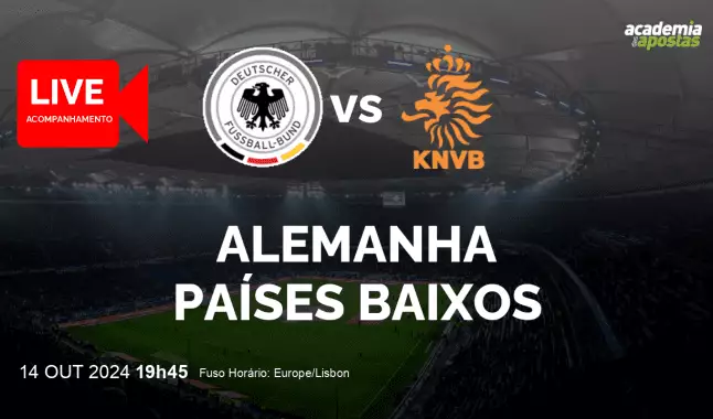 Alemanha Países Baixos livestream | UEFA Nations League | 14 outubro 2024
