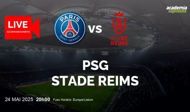 PSG Stade Reims livestream | Coupe de France | 24 maio 2025