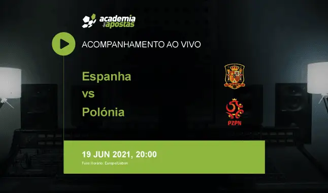 Espanha Polónia livestream | Campeonato Europeu | 19 junho 2021