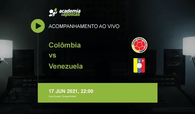 Colômbia Venezuela livestream | Copa America | 17 junho 2021