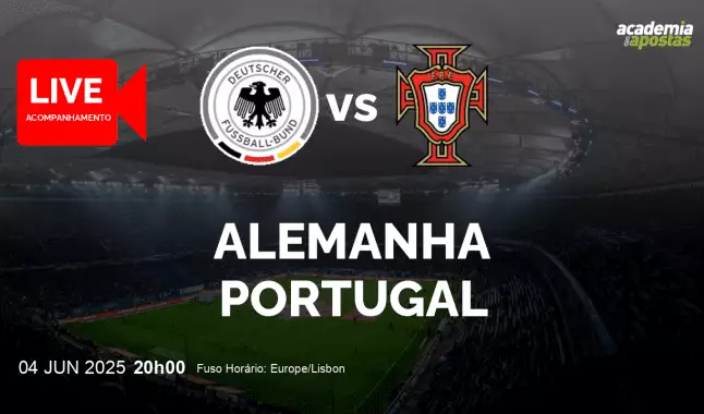 Alemanha Portugal livestream | UEFA Nations League | 04 junho 2025