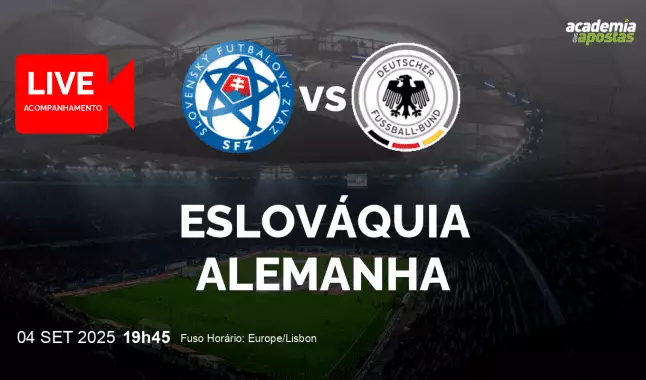 Eslováquia Alemanha livestream | WC Qualification Europe | 04 setembro 2025
