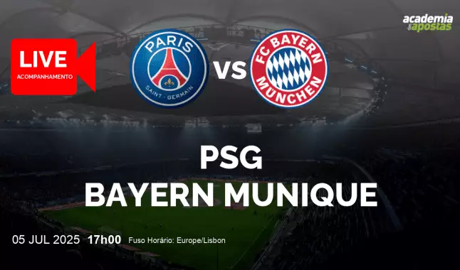 PSG Bayern Munique livestream | FIFA Club World Cup | 05 julho 2025