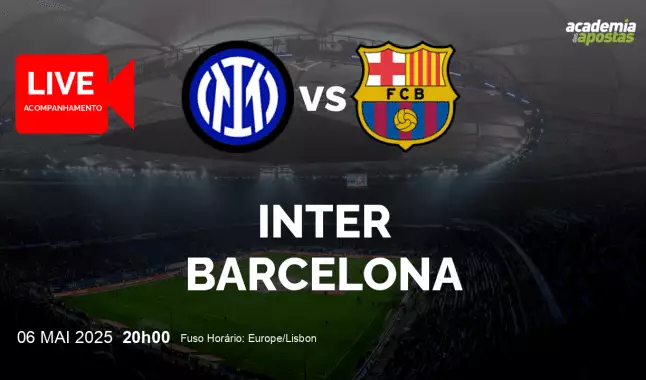 Inter Barcelona livestream | UEFA Champions League | 06 maio 2025