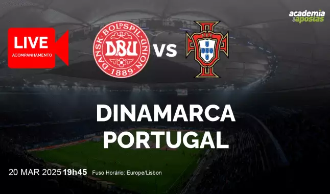 Dinamarca Portugal livestream | UEFA Nations League | 20 março 2025