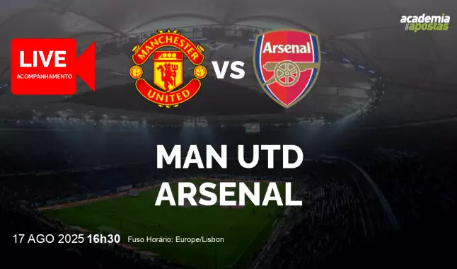 Man Utd Arsenal livestream | Premier League | 17 agosto 2025