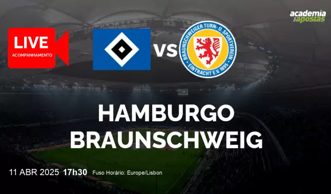 Hamburgo Braunschweig livestream | 2. Bundesliga | 11 abril 2025